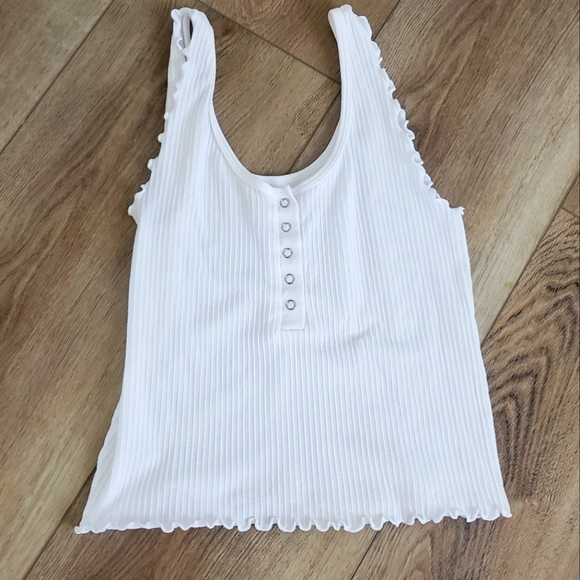 None Tops - White Tank Top
